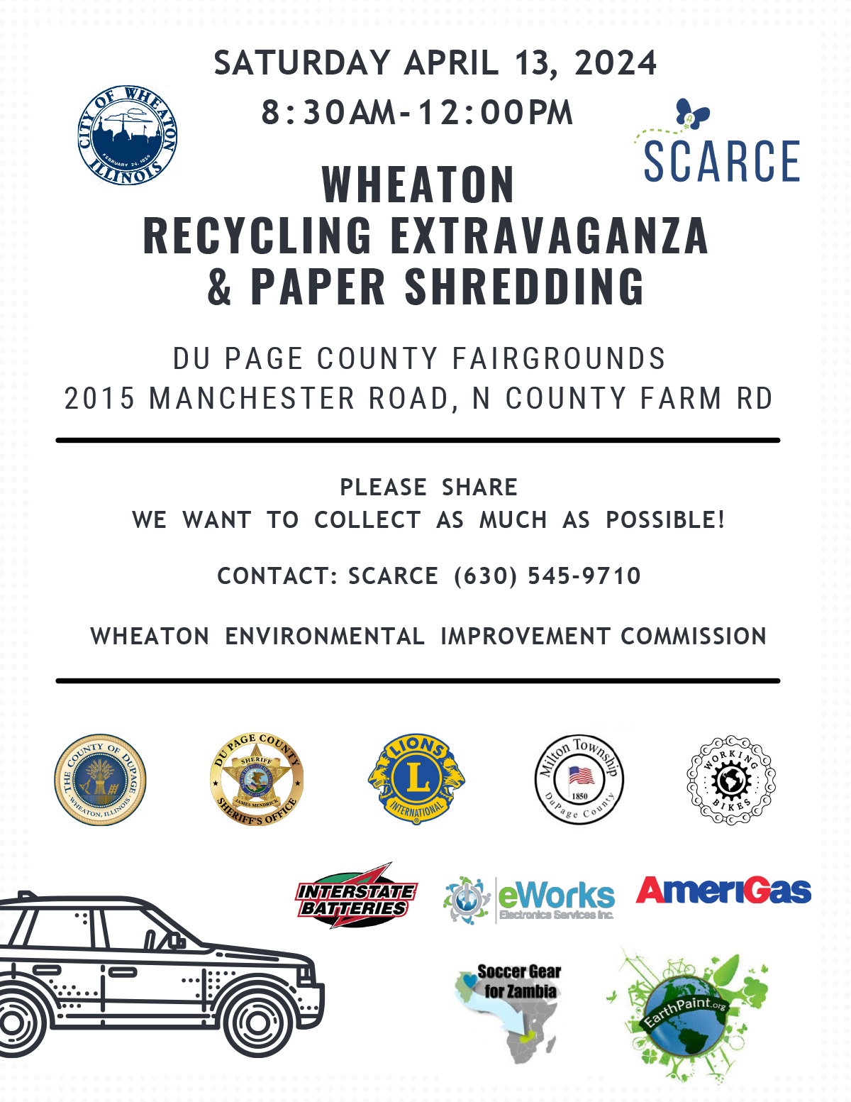 SCARCE WHEATON RECYCLING EXTRAVAGANZA 2024 DuPage Event Center